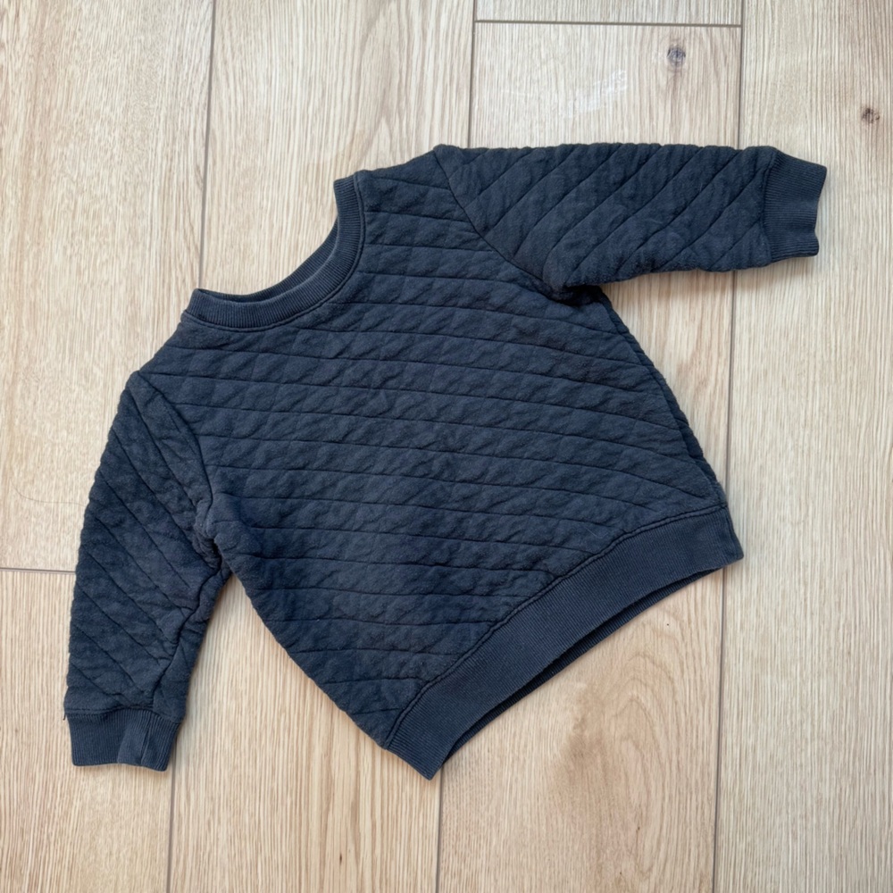 cat & Jack quilted 18 month gray sweatshirt